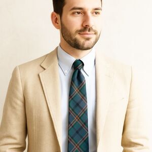 LOCHCARRON of Scotland Tartan "BISSET" Ancient TIE Pure 100% Wool